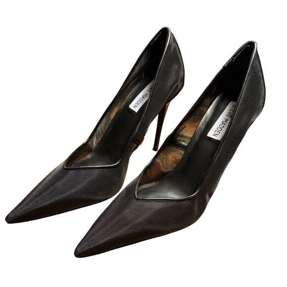 Steve Madden Raz High Heels Black Mesh : 10 M, Rubber/Synthetic - Picture 6 of 10